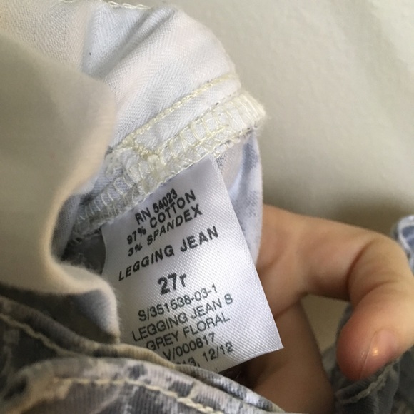 GAP ~ 1969 grey pattern legging jeans - Picture 4 of 6